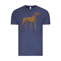 Vintage Denim Vizsla Dog Owner Funny Gift I Love My Vizsla Dog Vizsla Vintage Tee - minhPixels