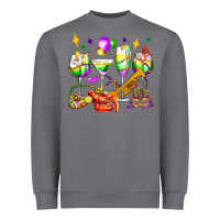 Storm mardi gras wine glasses olivia Heavyweight Sweatshirt - OliviaCreatesArt