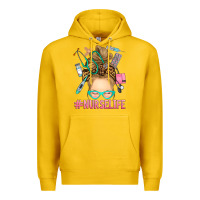 Lemon blonde messy bun nurse life Premium Hoodie - RanaPortraitStore