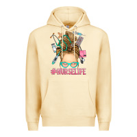 Pina Colada blonde messy bun nurse life Premium Hoodie - RanaPortraitStore