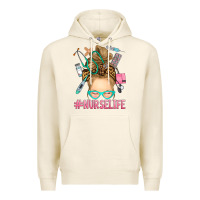 Tofu blonde messy bun nurse life Premium Hoodie - RanaPortraitStore