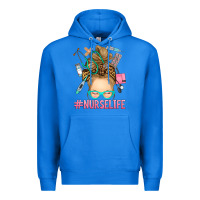 True Royal blonde messy bun nurse life Premium Hoodie - RanaPortraitStore