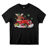 Black christmas truck Heavy Core Tee - MaliasSmallBusiness