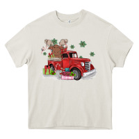 Cream christmas truck Heavy Core Tee - MaliasSmallBusiness