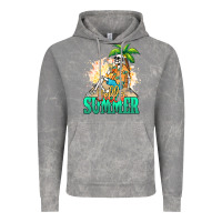 Cloud Rock Hello summer skeleton Vintage Hoodie - NancyCooperArtShop