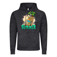 Vintage Black Hello summer skeleton Vintage Hoodie - NancyCooperArtShop