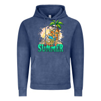 Vintage Denim Hello summer skeleton Vintage Hoodie - NancyCooperArtShop
