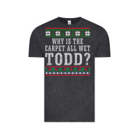 Vintage Black Why Is The Carpet All Wet Todd Ugly Sweater Funny Gift Vintage Tee - minhPixels