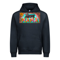 Navy mama with baby bear and leopard license plate Urban Hoodie - Artiststas