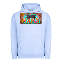 Pigment Grape Ice mama with baby bear and leopard license plate Urban Hoodie - Artiststas