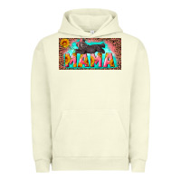 Pigment Pistachio mama with baby bear and leopard license plate Urban Hoodie - Artiststas