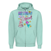 Seafoam birthday girl 6 Zipper Hoodie - BundleAndBundleShop