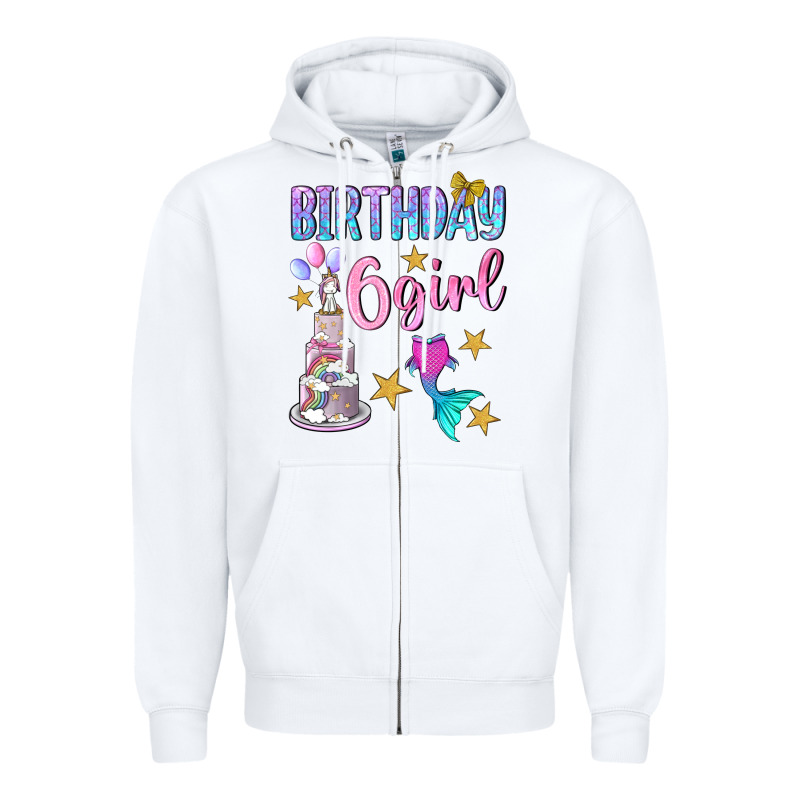 Birthday Girl 6 Zipper Hoodie by BundleAndBundleShop | Teevron
