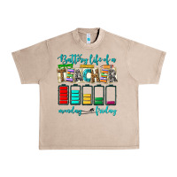 French Oak battery life of a teacher monday friday Urban Heavy Tee - NancyCooperArtShop