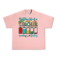 Salmon battery life of a teacher monday friday Urban Heavy Tee - NancyCooperArtShop