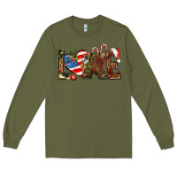 Army Green Army christmas love 4th Of July Long Sleeve Tee - HowdyJamesFarm