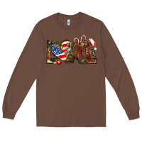 Chestnut Army christmas love 4th Of July Long Sleeve Tee - HowdyJamesFarm