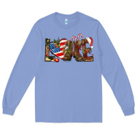 Colony Blue Army christmas love 4th Of July Long Sleeve Tee - HowdyJamesFarm