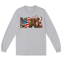 Moon Dust Army christmas love 4th Of July Long Sleeve Tee - HowdyJamesFarm