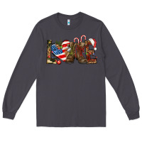 Smoke Army christmas love 4th Of July Long Sleeve Tee - HowdyJamesFarm