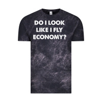 Cloud Black do i look like i fly economy air travel first class traveler t shirt Vintage Tee - minhPixels
