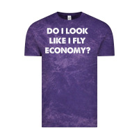 Cloud Purple do i look like i fly economy air travel first class traveler t shirt Vintage Tee - minhPixels