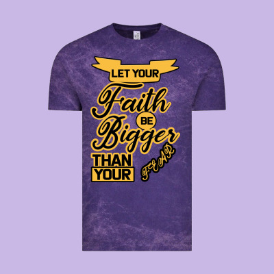 Let Your Faith Be Bigger Than Your Fear Vintage Tee Designed By Bettercallsaul