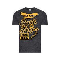 Vintage Black Let your Faith Be Bigger than your fear Vintage Tee - Bettercallsaul