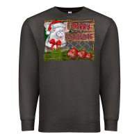 Smoke merry Christmas pig Premium Sweatshirt - CowhideDigitalArt
