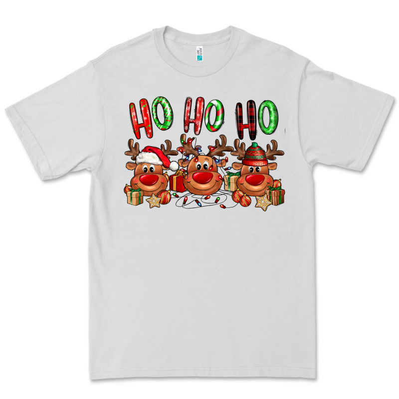 Ho Ho Ho Reindeer Premium Tee by NancyCooperArtShop | Teevron