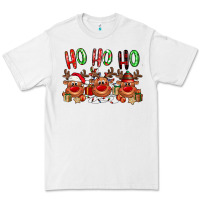 White Ho ho ho Reindeer Premium Tee - NancyCooperArtShop