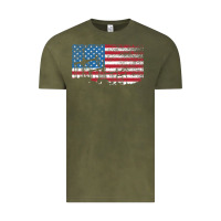 Vintage Olive Oil Rig Worker Roughnecks Oilfield Man Gift American Vintage Tee - minhPixels