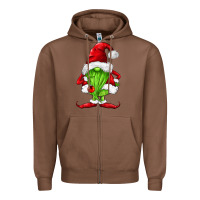 Chestnut green christmas gnomes Zipper Hoodie - FaDigitalArtStudio