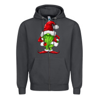 Smoke green christmas gnomes Zipper Hoodie - FaDigitalArtStudio