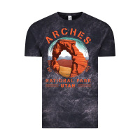 Cloud Black Cool Arches National Park Utah Vintage Tee - minhPixels