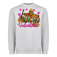 Heather Grey nacho valentine Heavyweight Sweatshirt - OliviaCreatesArt