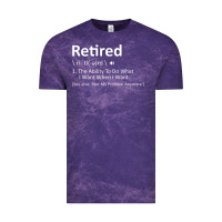 Cloud Purple Retired Definition Not My Problem Anymore Funny Retirement Vintage Tee - minhPixels