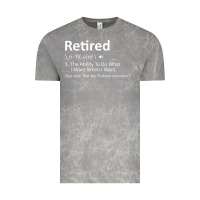 Cloud Rock Retired Definition Not My Problem Anymore Funny Retirement Vintage Tee - minhPixels