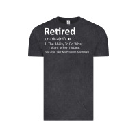 Vintage Black Retired Definition Not My Problem Anymore Funny Retirement Vintage Tee - minhPixels