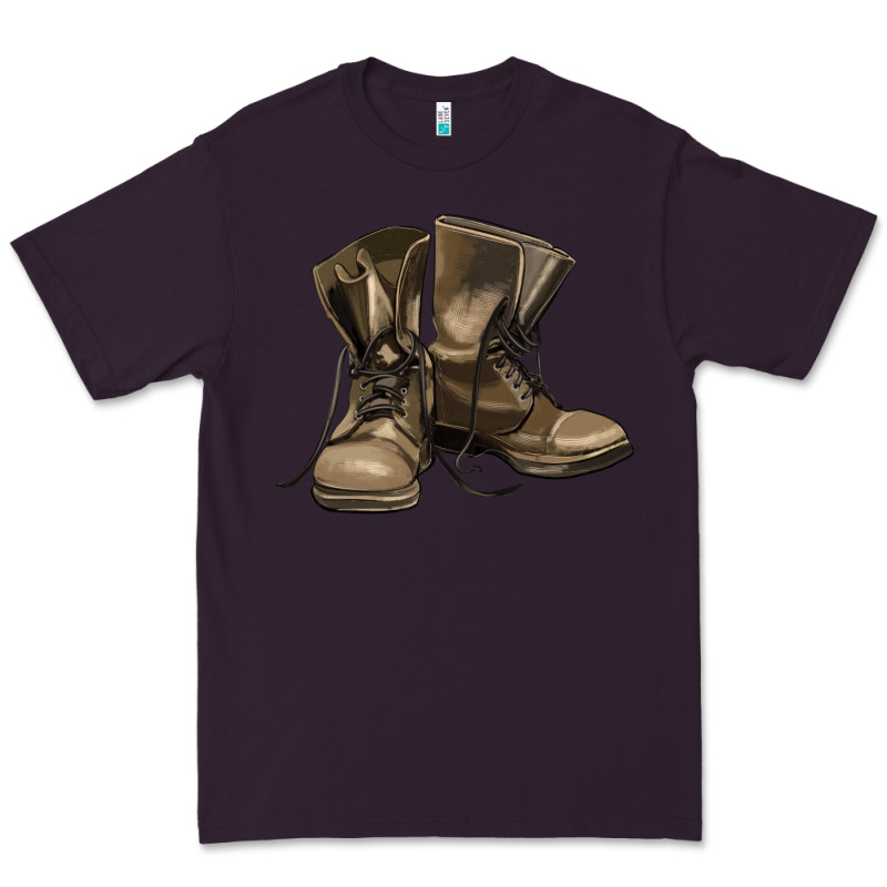 Soldier Veteran Boots Premium Tee by MaliasSmallBusiness | Teevron