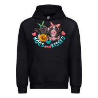 Black hogs and kisses pigs Urban Hoodie - Artiststas