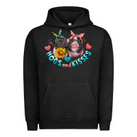 Pigment Black hogs and kisses pigs Urban Hoodie - Artiststas
