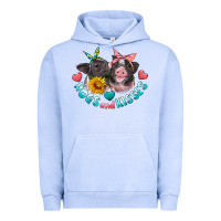 Pigment Grape Ice hogs and kisses pigs Urban Hoodie - Artiststas