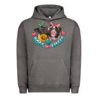Pigment Tornado hogs and kisses pigs Urban Hoodie - Artiststas