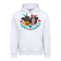 White hogs and kisses pigs Urban Hoodie - Artiststas