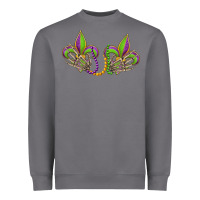 Storm skeleton hands mardi gras Heavyweight Sweatshirt - OliviaCreatesArt