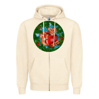 Sandshell gingerbread men with hot chocolate Zipper Hoodie - BundleAndBundleShop