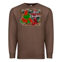 Chestnut merry Christmas trees Premium Sweatshirt - CowhideDigitalArt
