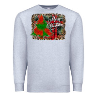 Heather Grey merry Christmas trees Premium Sweatshirt - CowhideDigitalArt