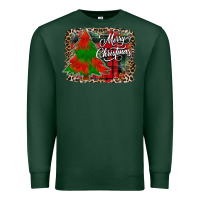 Sports Green merry Christmas trees Premium Sweatshirt - CowhideDigitalArt